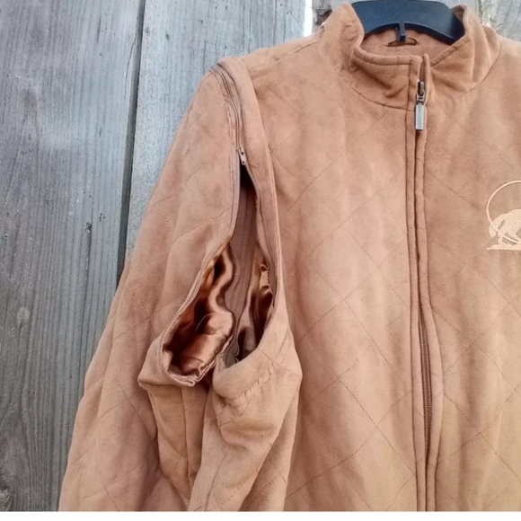 Lake Matley Jacket Mens Size XL Brown Removable Sleeve Light Weight Polyester - Picture 5 of 12